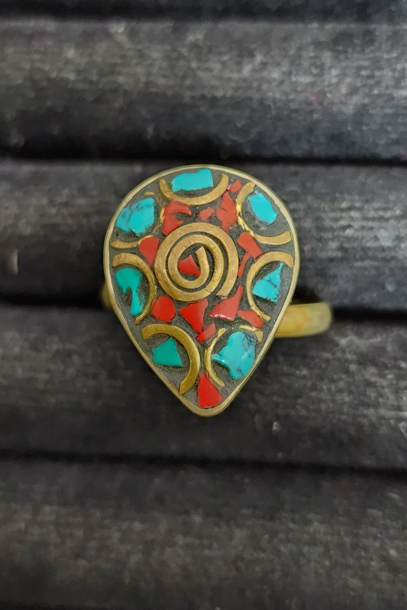 Mosaic Ring - Teardrop