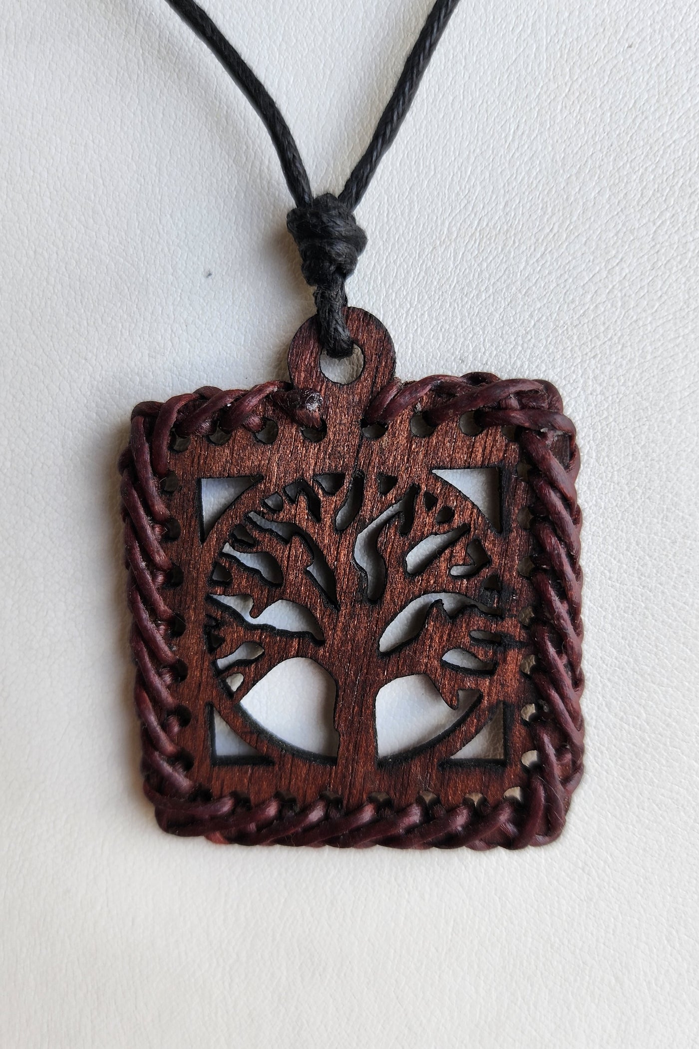 Wooden Tree of Life Necklace