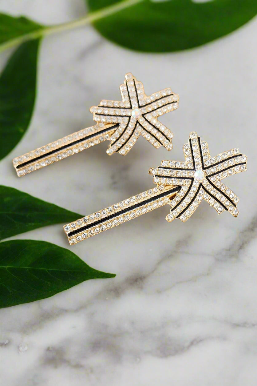 Pack of 2 Star Diamond Hair Clips