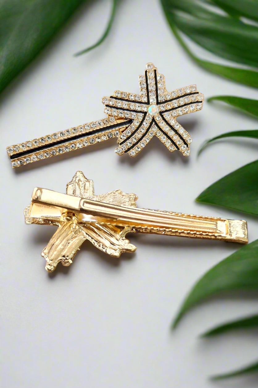 Pack of 2 Star Diamond Hair Clips
