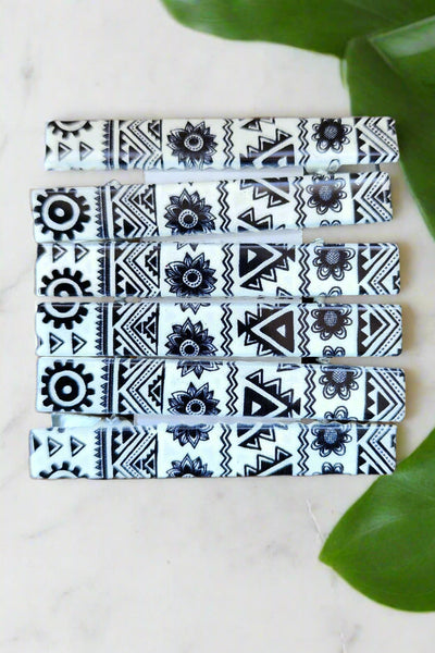 Geometric Hair Clips - Pack of 6