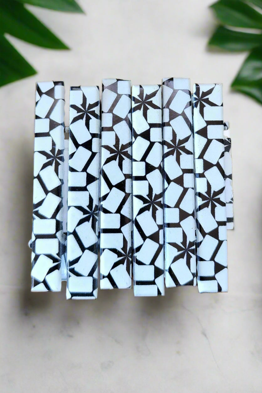 Geometric Hair Clips - Pack of 6