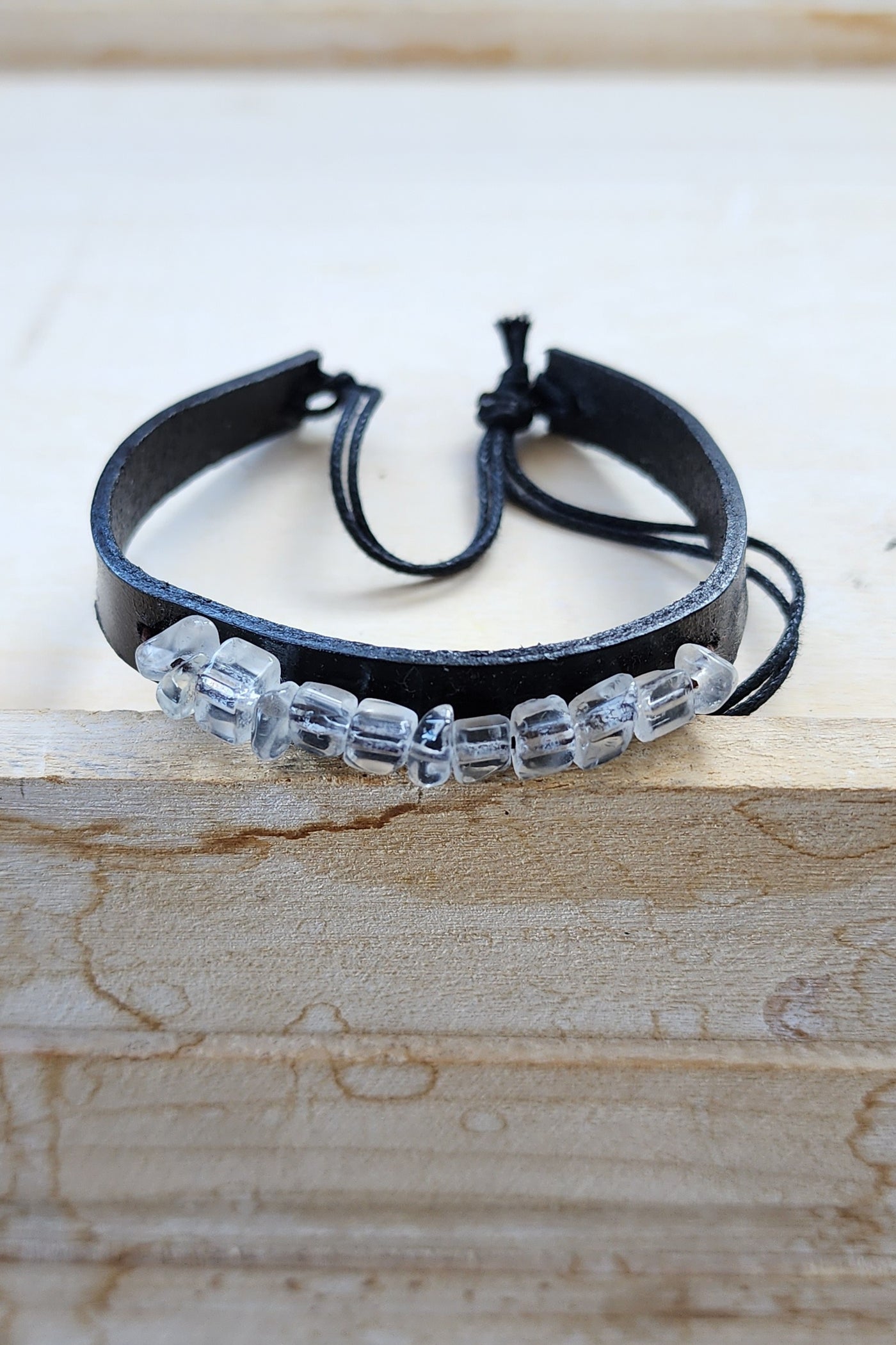 Crystal Leather Bracelet