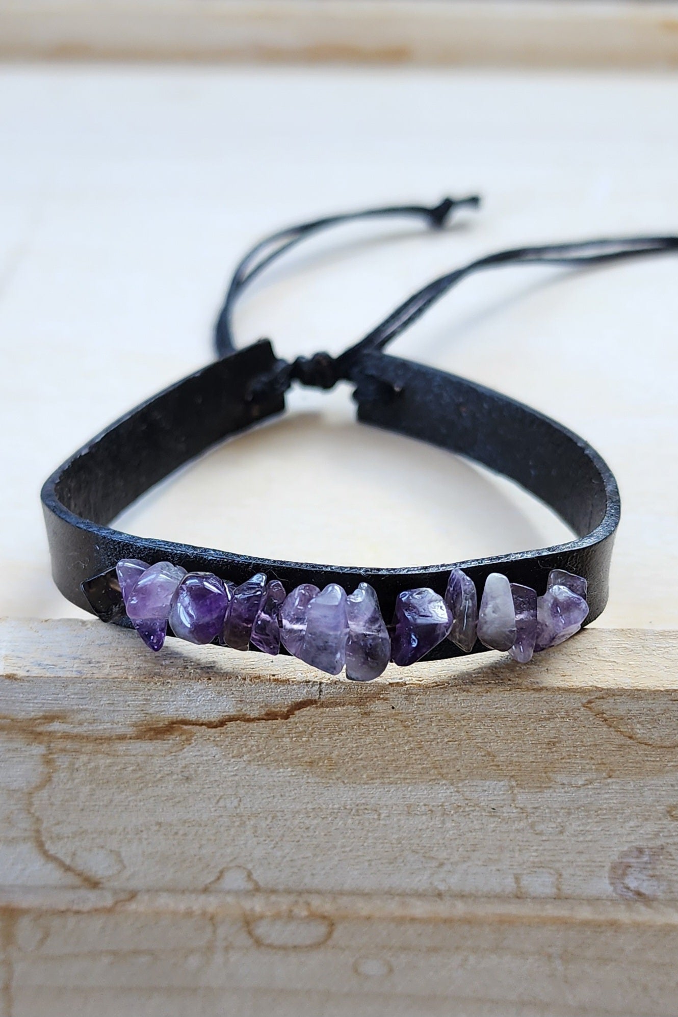 Crystal Leather Bracelet