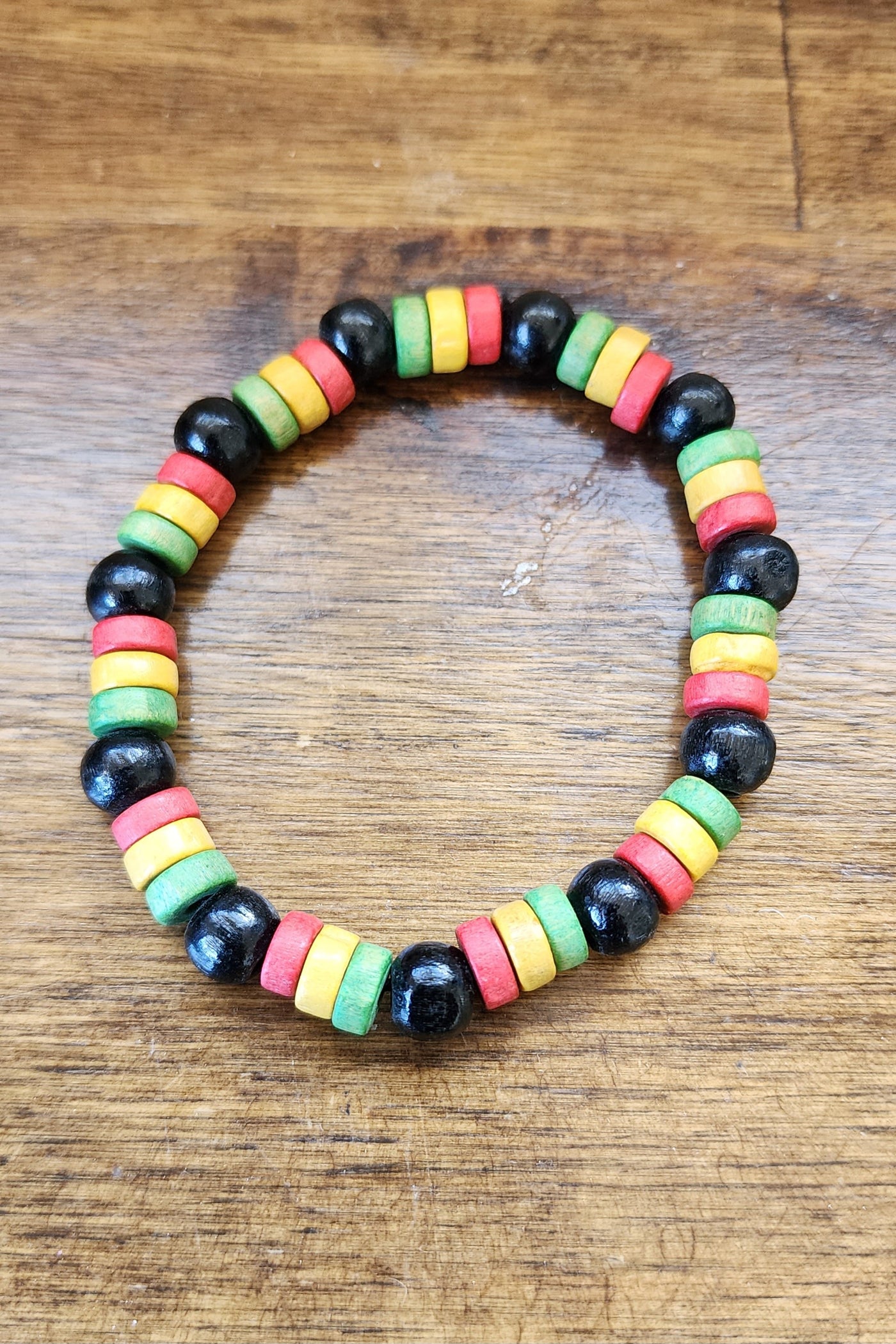 Rasta Beaded Bracelet