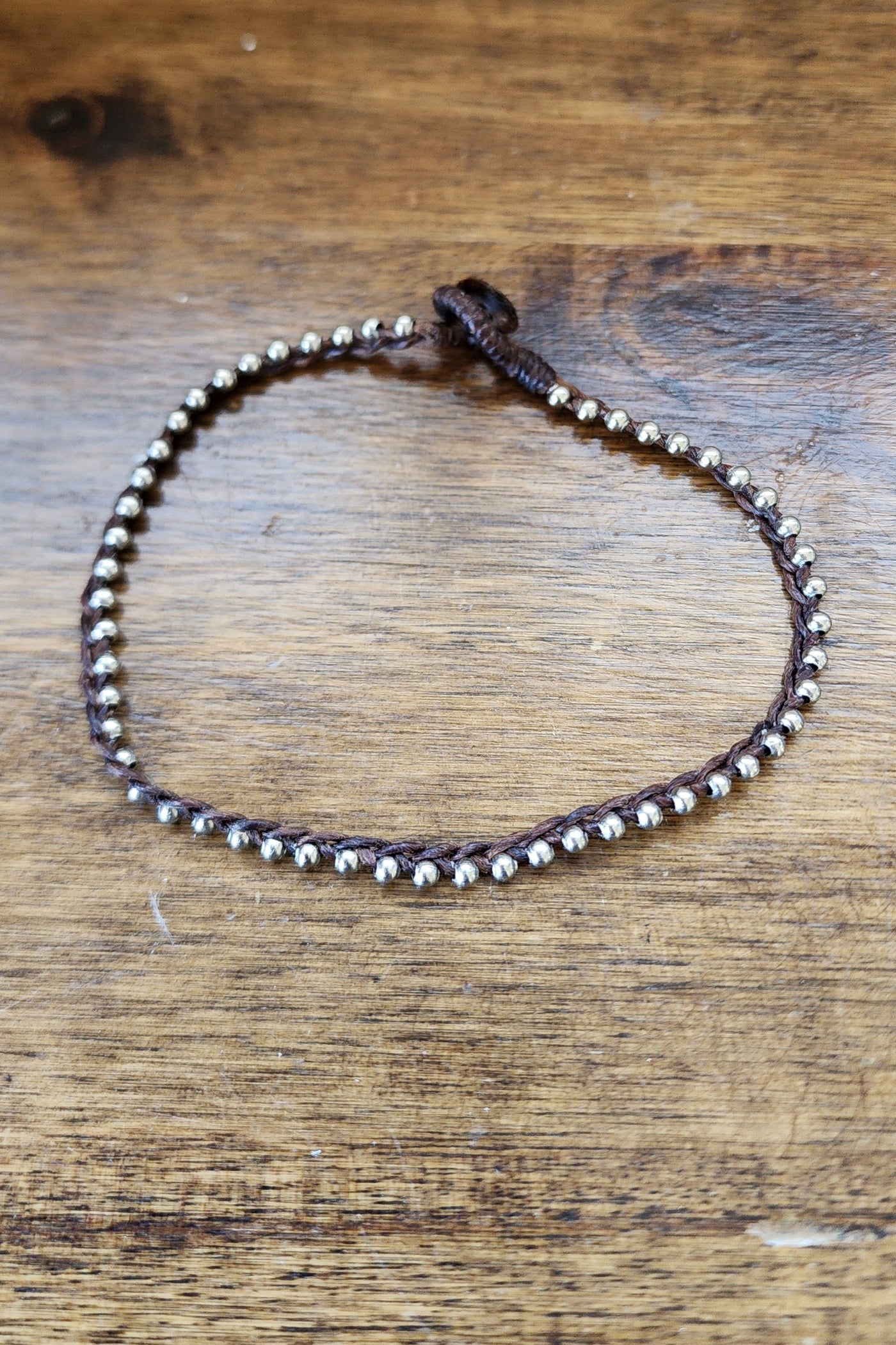 Silver Weave Anklet