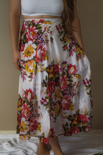 Floral Wrap Skirt