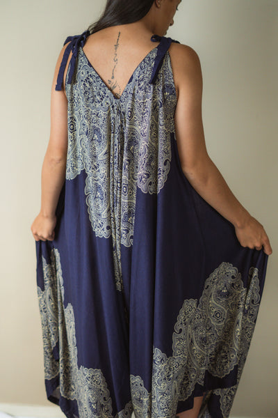 Mandala Tie-Up Jumpsuit