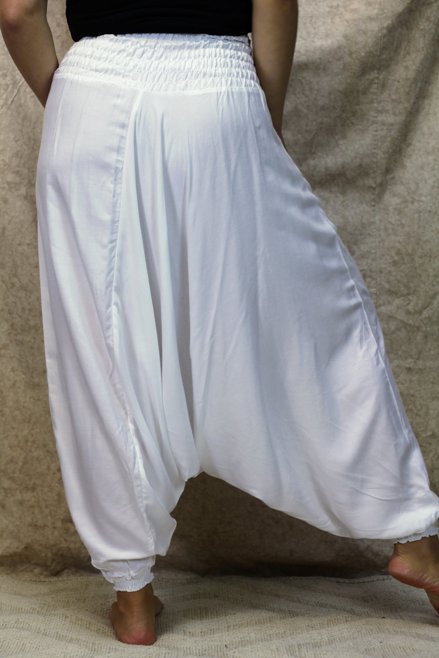 Plain Harem Pants-Plus Size