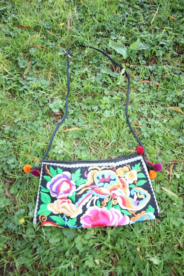 Embroidered Small Side Bag