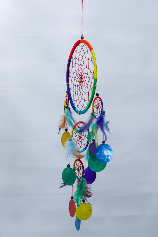 Large Rainbow Shell Dreamcatcher