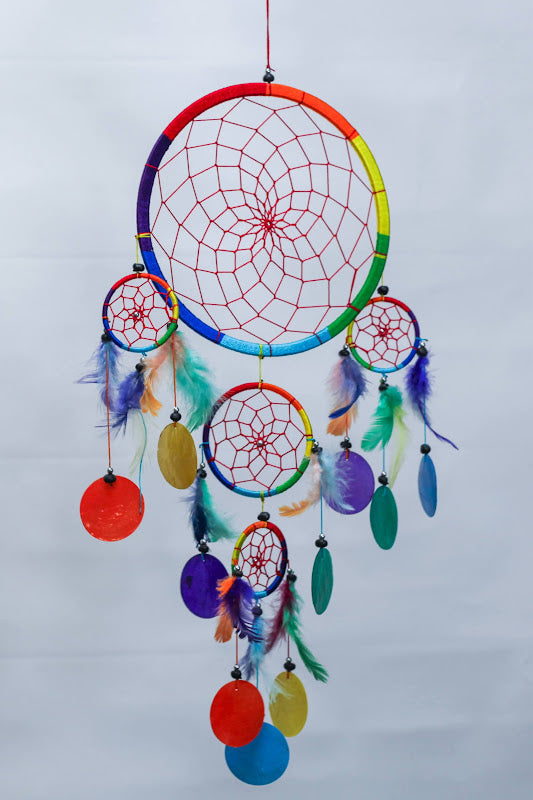 Large Rainbow Shell Dreamcatcher