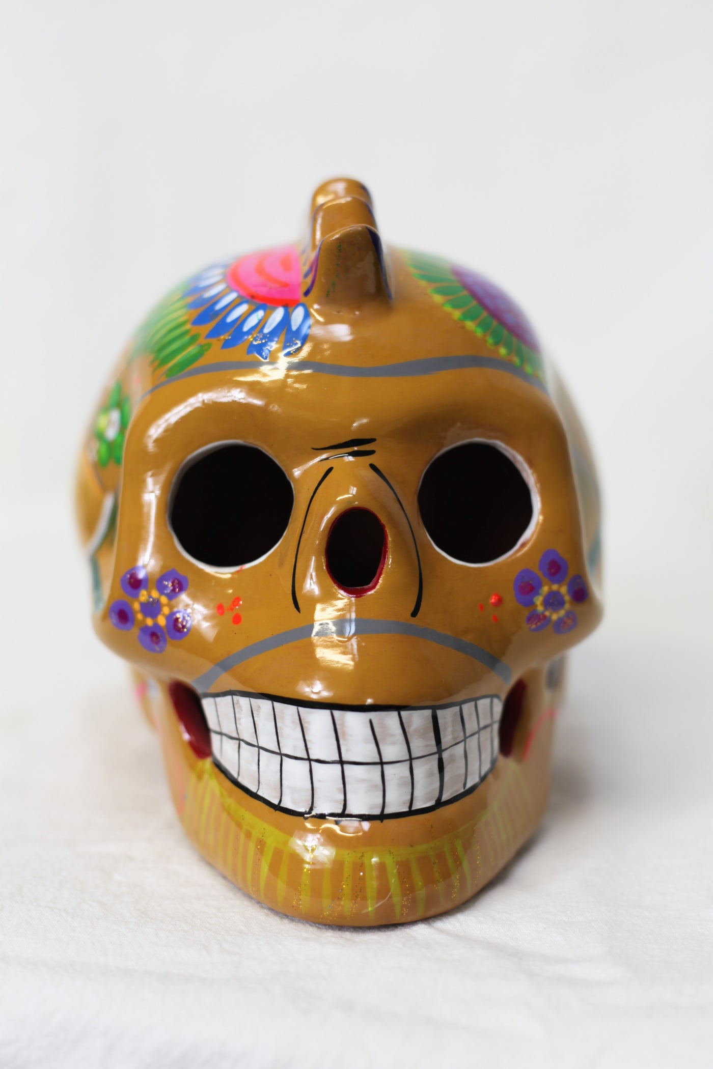 Sugar Skull w/Mohawk - Large