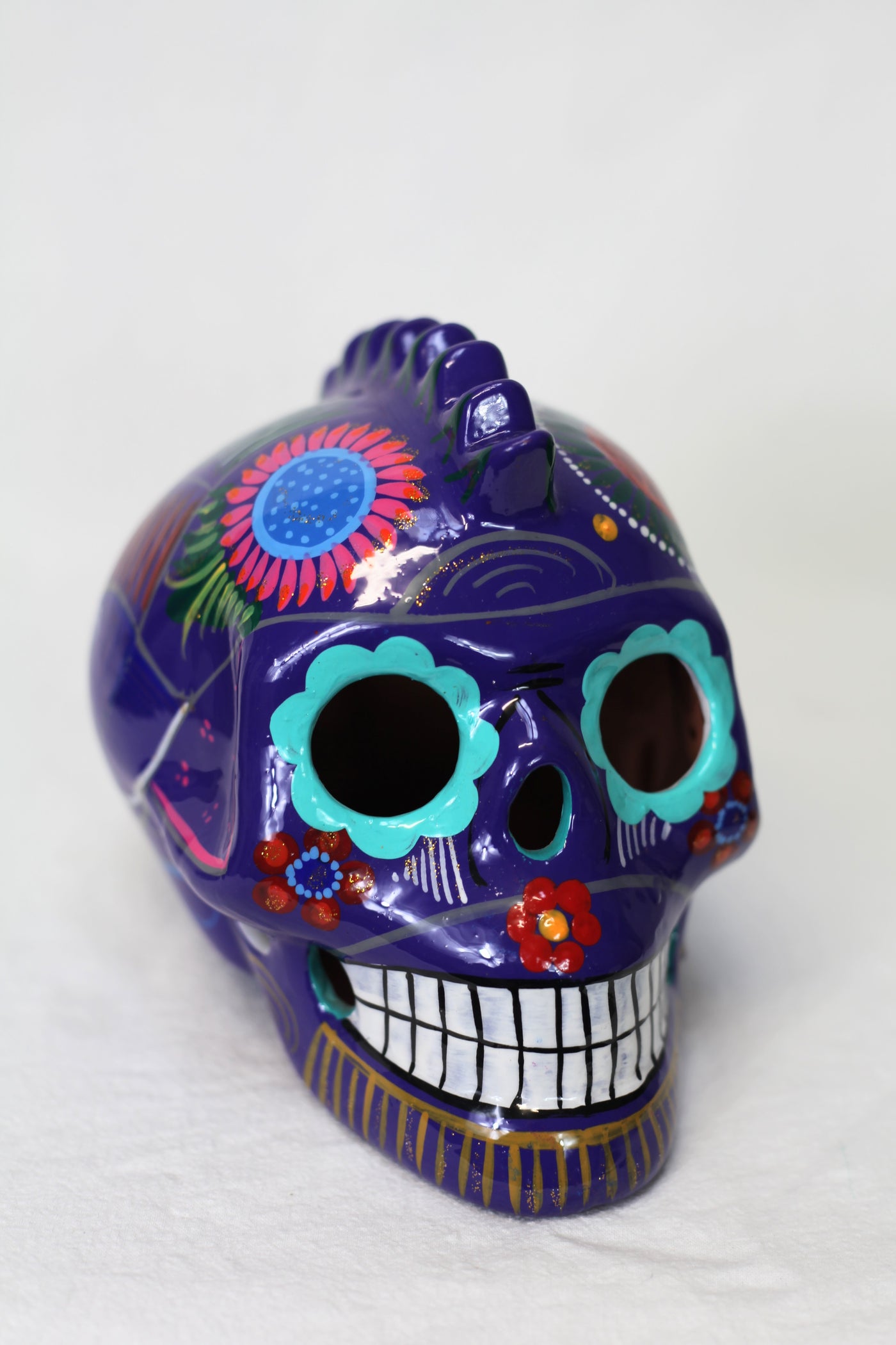 Sugar Skull w/Mohawk - Large