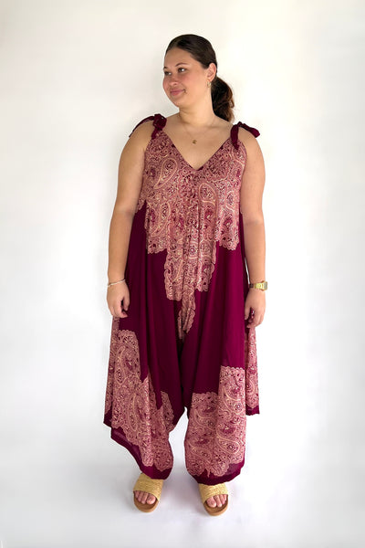 Mandala Tie-Up Jumpsuit