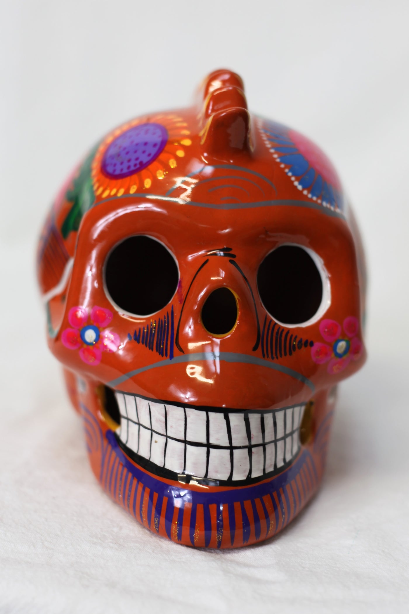 Sugar Skull w/Mohawk - Large