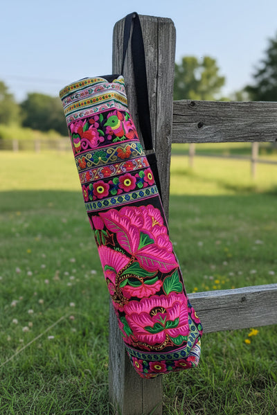Embroidered Om Yoga Mat Bags