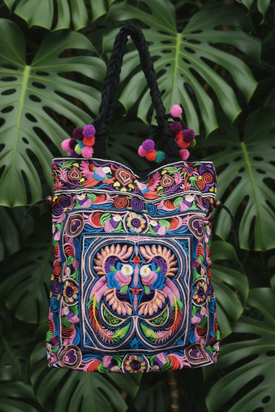 Embroidered Tote Bag