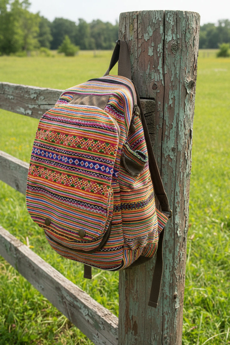 Handmade Embroidered Backpack