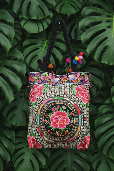 Embroidered Tote Bag