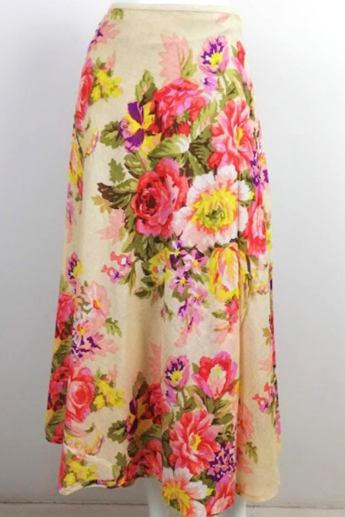 Floral Wrap Skirt