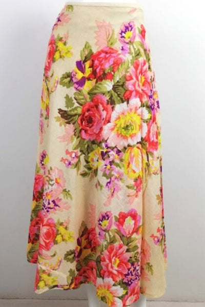 Floral Wrap Skirt