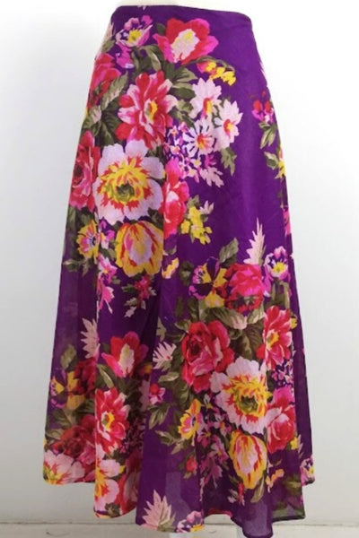 Floral Wrap Skirt