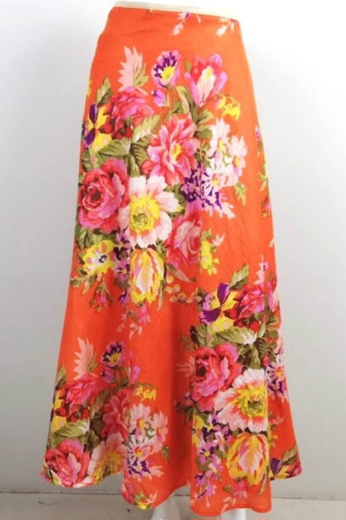 Floral Wrap Skirt