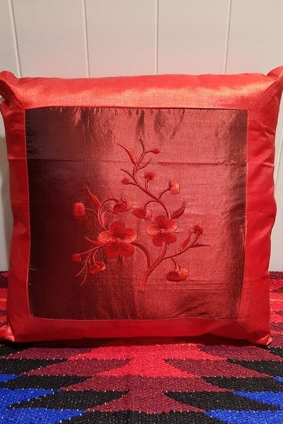 Floral Silk Pillowcase