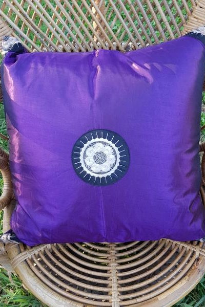 Sunburst Silk Throw Pillowcase