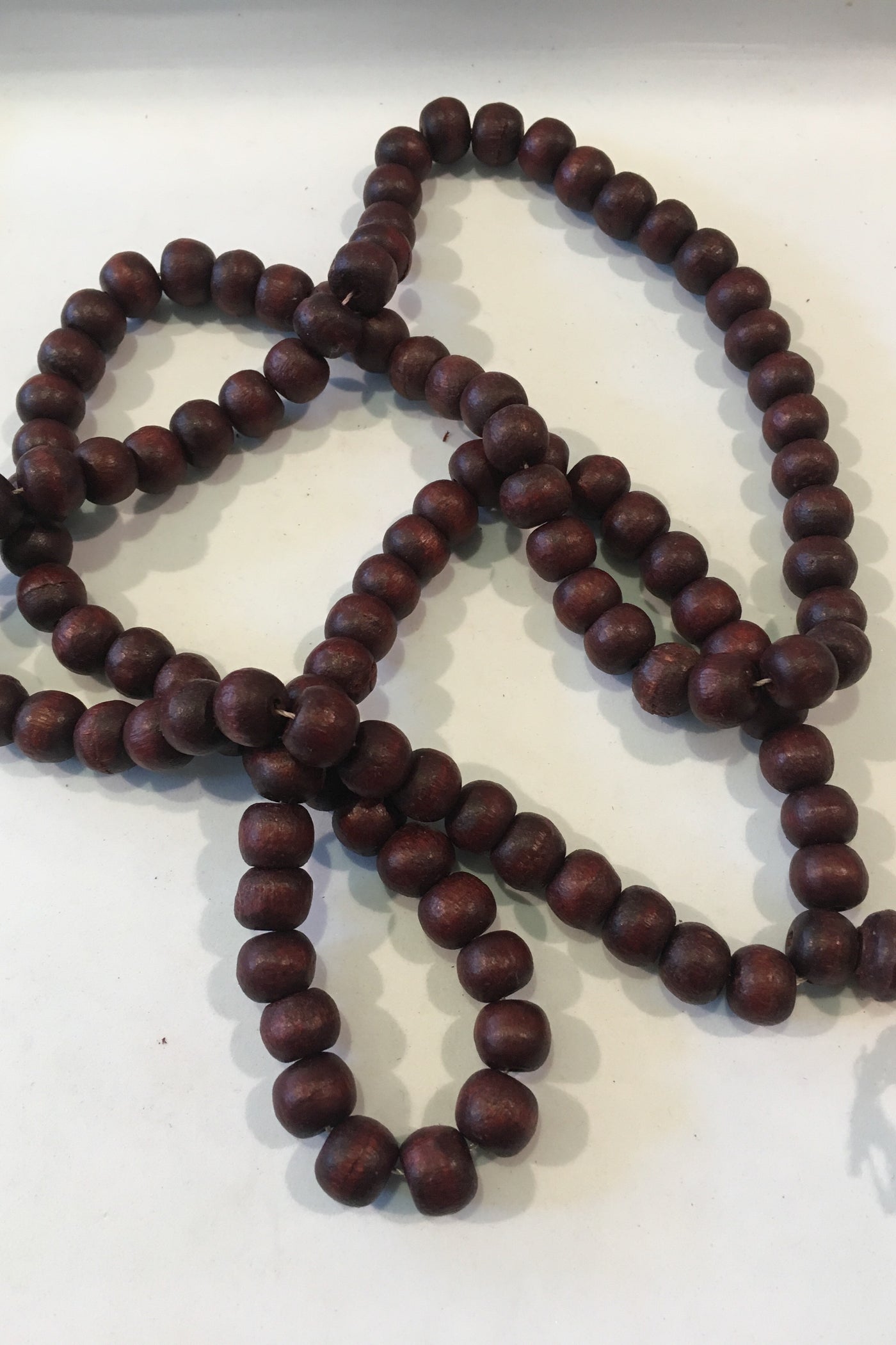 Natural Wooden Beaded Necklace-Small