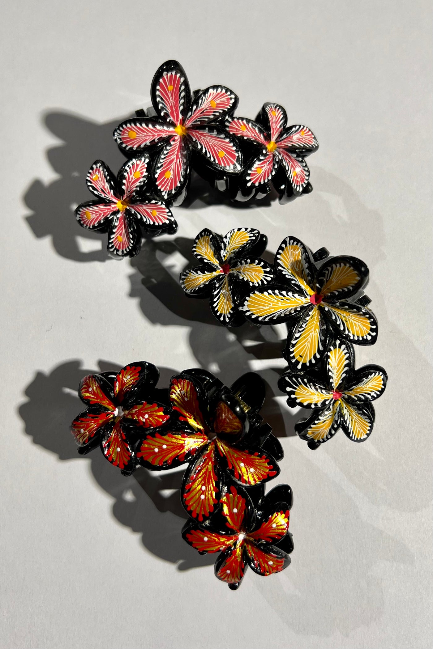 Hand-painted Hair Clip - Flower