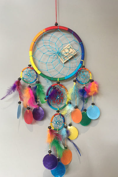 Medium Rainbow Shell Dreamcatcher