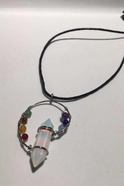 Chakra Swirl Crystal Necklace